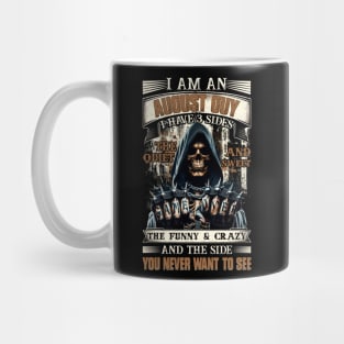 Skull I'm An April Guy I Have 3 Sides Birthday The Quiet & Sweet The Funny & Crazy Mug